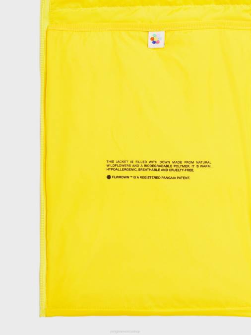 hombres chaleco acolchado flwrdwn lite Pangaia amarillo azafran ropa TDTH535