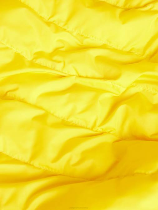 hombres chaleco acolchado flwrdwn lite Pangaia amarillo azafran ropa TDTH535