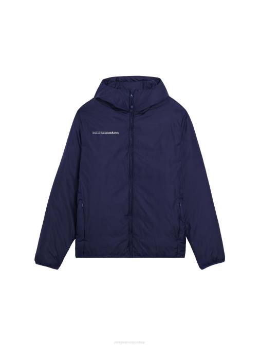 hombres chaqueta acolchada ligera flwrdwn Pangaia Azul marino ropa TDTH536