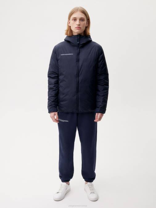 hombres chaqueta acolchada ligera flwrdwn Pangaia Azul marino ropa TDTH536