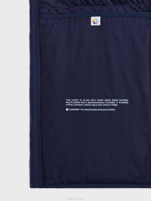 hombres chaqueta acolchada ligera flwrdwn Pangaia Azul marino ropa TDTH536