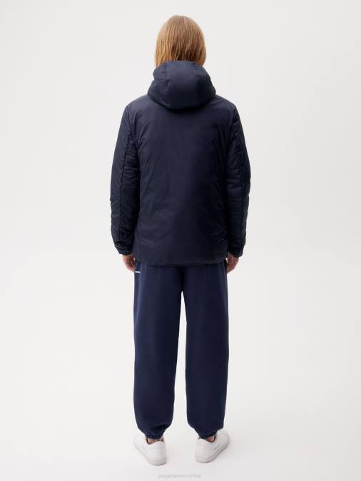 hombres chaqueta acolchada ligera flwrdwn Pangaia Azul marino ropa TDTH536