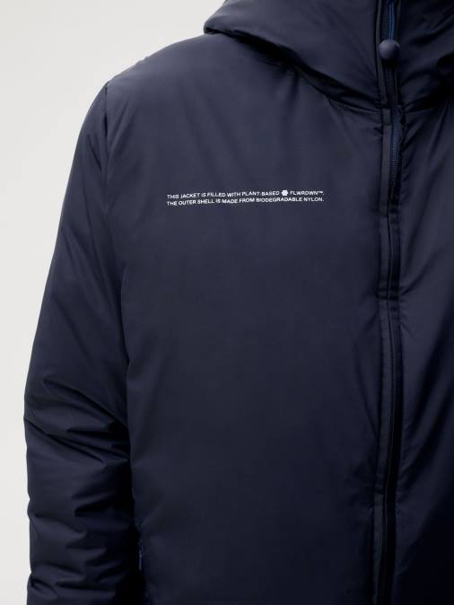 hombres chaqueta acolchada ligera flwrdwn Pangaia Azul marino ropa TDTH536