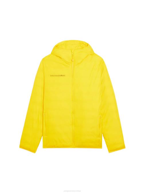 hombres chaqueta acolchada ligera flwrdwn Pangaia amarillo azafran ropa TDTH537
