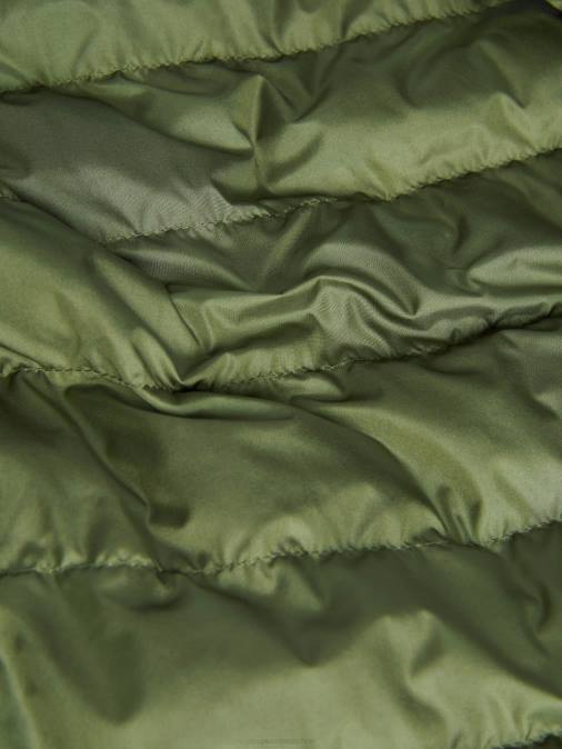 hombres chaqueta acolchada ligera flwrdwn Pangaia romero verde ropa TDTH534