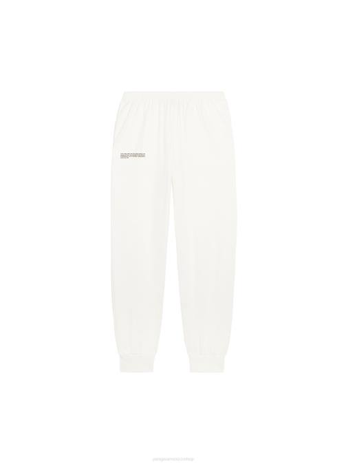 hombres pantalones loungewear de algodón orgánico con fibra c Pangaia blanquecino ropa TDTH532