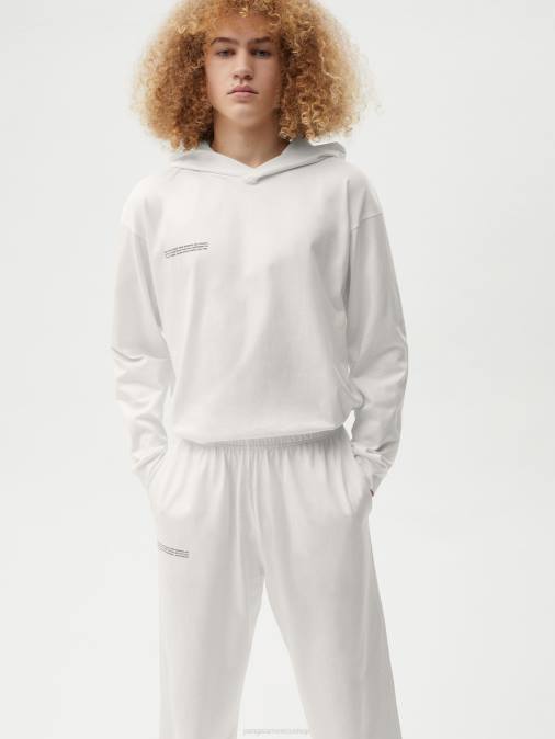 hombres pantalones loungewear de algodón orgánico con fibra c Pangaia blanquecino ropa TDTH532