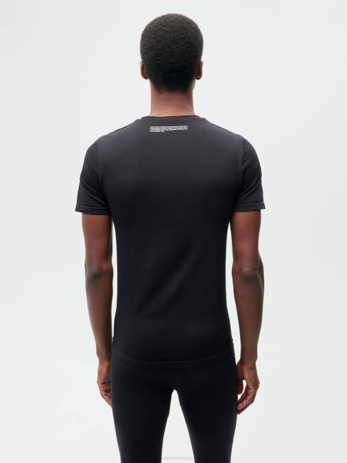 hombres movimiento x camiseta Pangaia negro ropa TDTH515