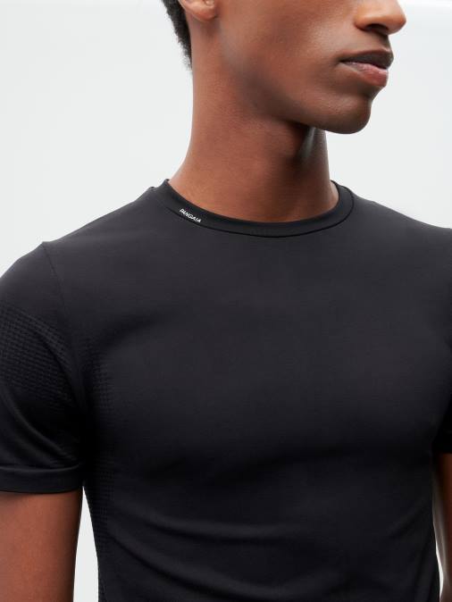 hombres movimiento x camiseta Pangaia negro ropa TDTH515