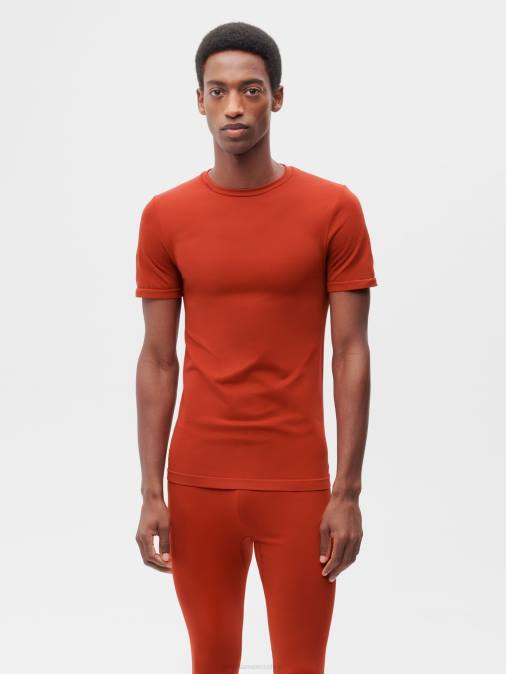 hombres movimiento x camiseta Pangaia rojo jaspe ropa TDTH525