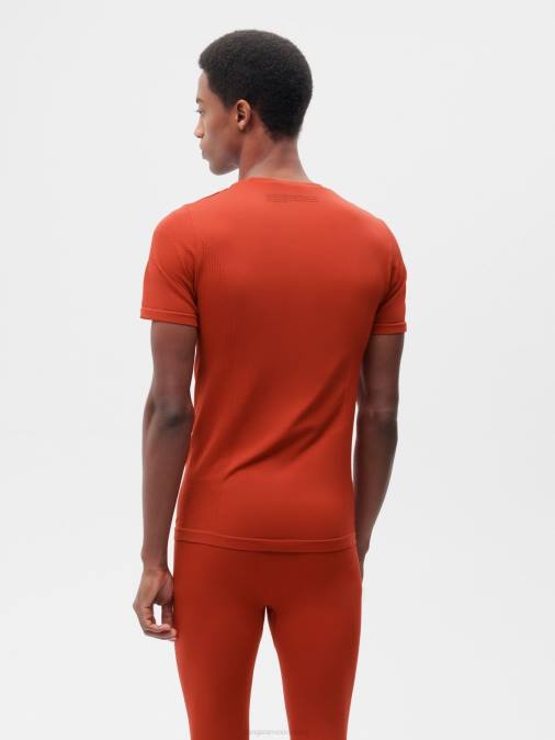 hombres movimiento x camiseta Pangaia rojo jaspe ropa TDTH525