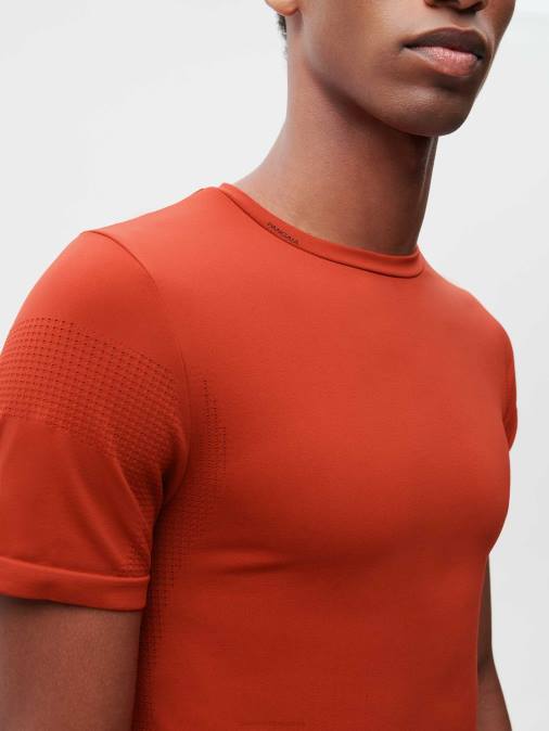 hombres movimiento x camiseta Pangaia rojo jaspe ropa TDTH525