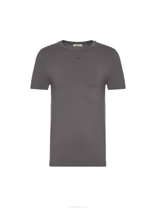hombres playera de malla de movimiento Pangaia gris volcánico ropa TDTH519