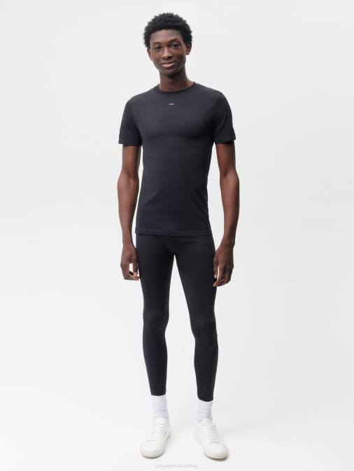hombres playera de malla de movimiento Pangaia negro ropa TDTH513