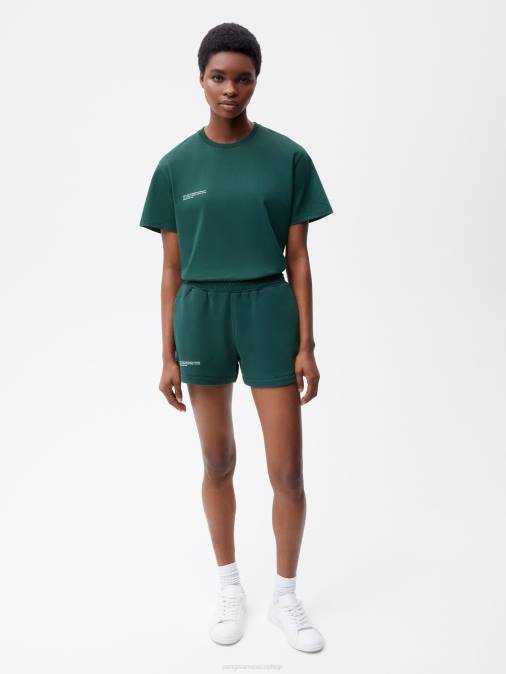 mujer 365 pantalones cortos Pangaia follaje verde ropa TDTH254