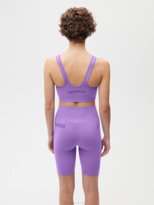 mujer movimiento x pantalones cortos Pangaia orquídea oscura ropa TDTH285