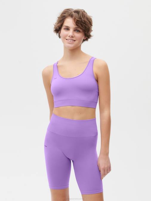 mujer movimiento x pantalones cortos Pangaia orquídea oscura ropa TDTH285