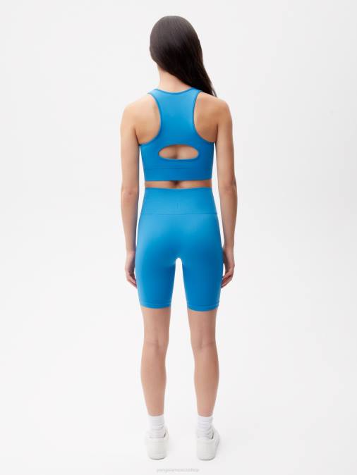 mujer pantalones cortos de movimiento Pangaia azul cerúleo ropa TDTH287