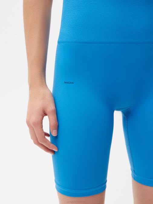 mujer pantalones cortos de movimiento Pangaia azul cerúleo ropa TDTH287