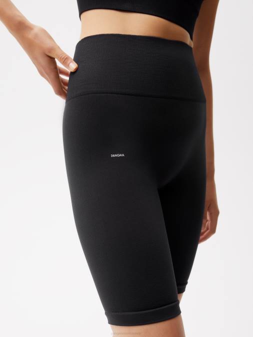 mujer pantalones cortos de movimiento Pangaia negro ropa TDTH230