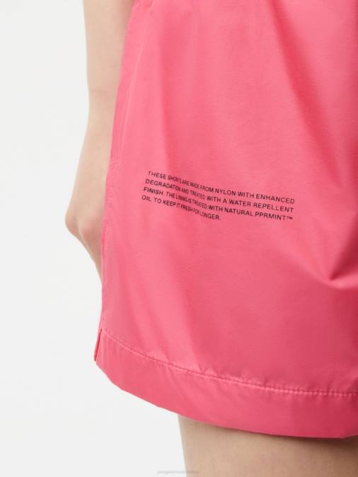 mujer pantalones cortos de nailon con degradación mejorada Pangaia loto rosa ropa TDTH276