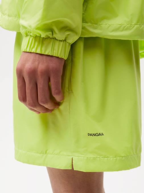 mujer pantalones cortos de nailon con degradación mejorada Pangaia verde lima ropa TDTH271