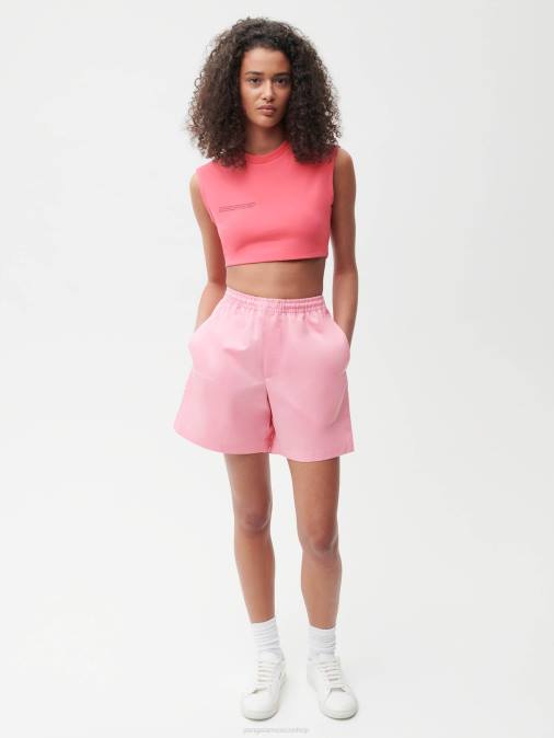 mujer pantalones cortos de piña Pangaia rosa sakura ropa TDTH267