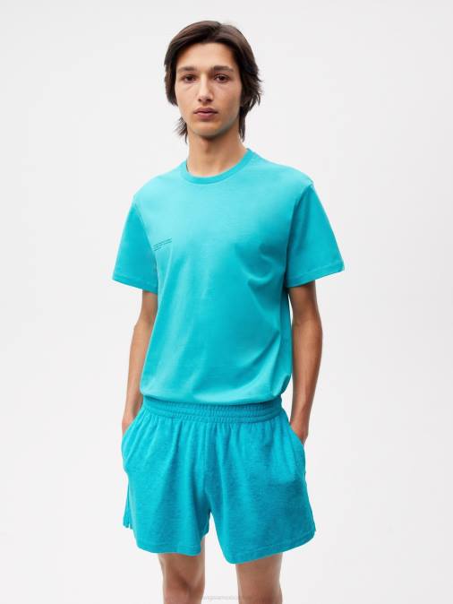 mujer pantalones cortos de toalla Pangaia azul eléctrico ropa TDTH288