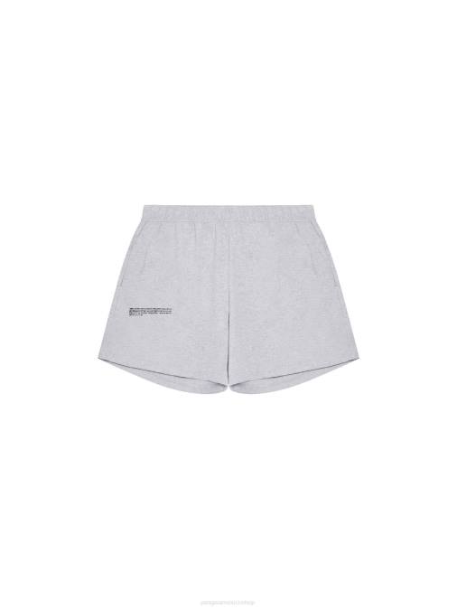 mujer pantalones cortos sueltos de pijama de algodón orgánico con fibra c Pangaia gris marga ropa TDTH275