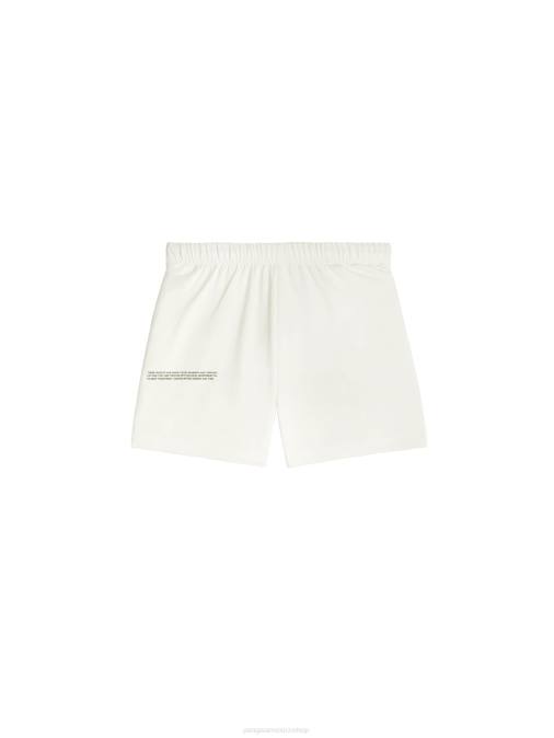mujer shorts de pijama de algodón orgánico con fibra c Pangaia blanquecino ropa TDTH236