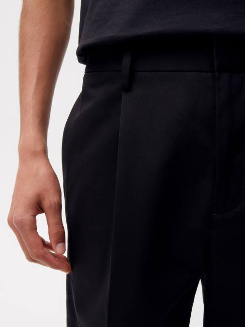 mujer shorts de vestir de algodón orgánico Pangaia negro ropa TDTH263