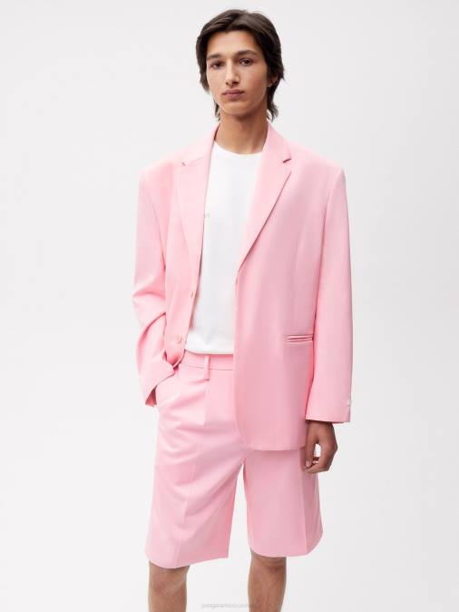 mujer shorts de vestir de algodón orgánico Pangaia rosa sakura ropa TDTH234