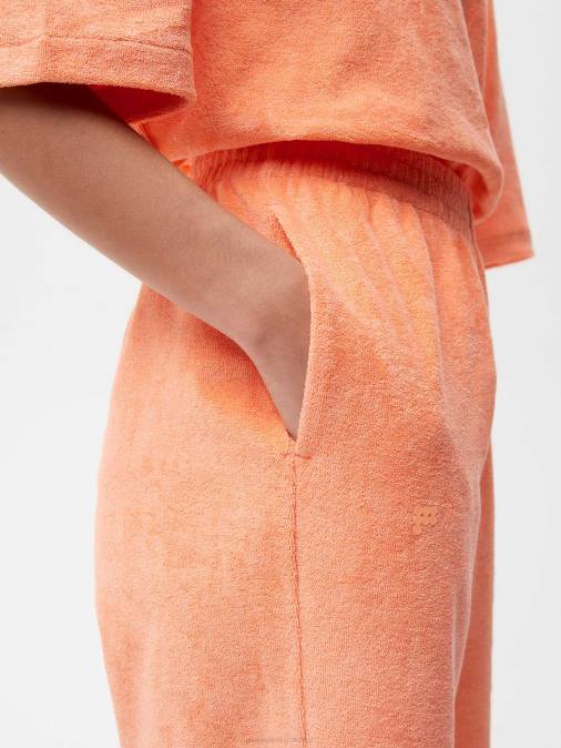 mujer shorts largos de toalla Pangaia melocotón perfecto ropa TDTH277