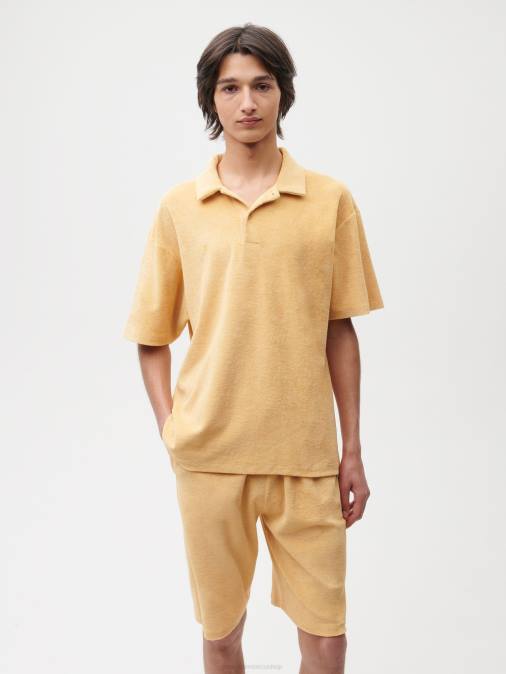 mujer polo de toalla Pangaia arena oscura ropa TDTH401