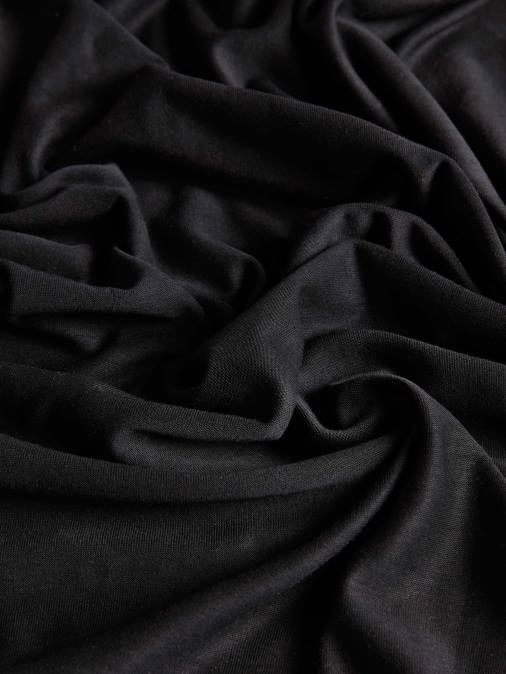 mujer c - camiseta de manga larga fibra pura Pangaia negro ropa TDTH151