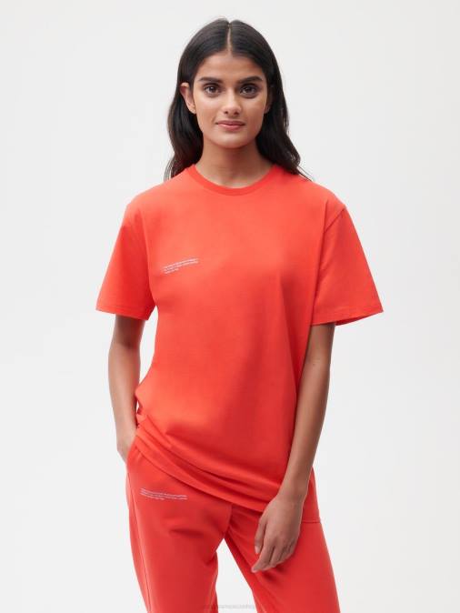 mujer camiseta 365 Pangaia fruta del dragón rojo ropa TDTH158