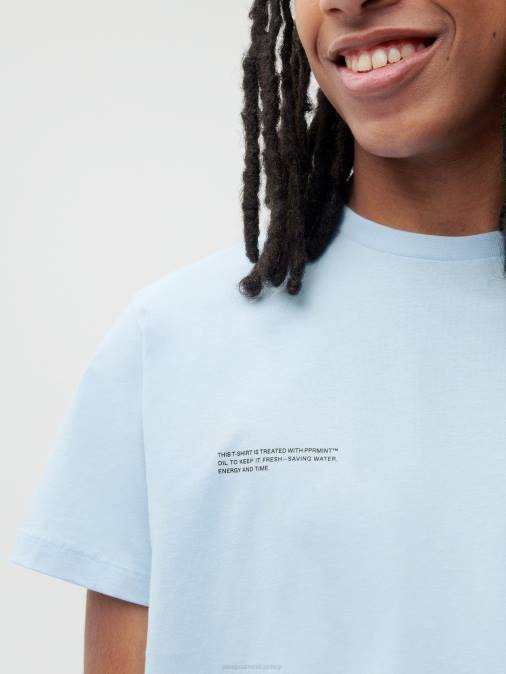 mujer camiseta algodón orgánico menta Pangaia bebe azul ropa TDTH153