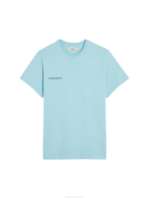 mujer camiseta algodón orgánico menta core Pangaia azul celeste ropa TDTH172