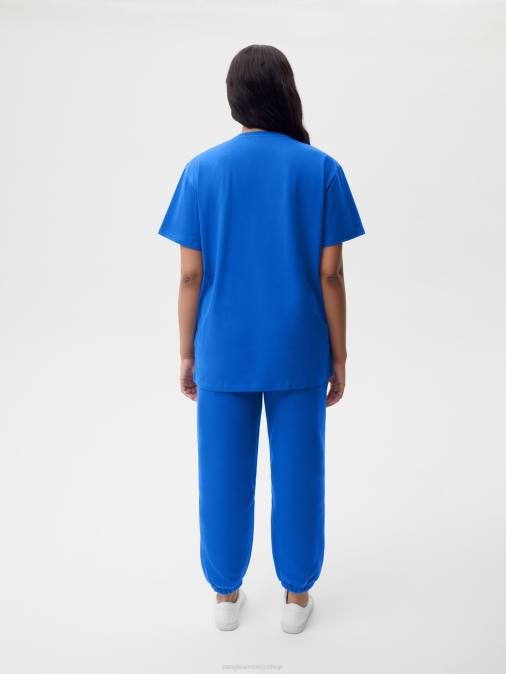 mujer camiseta algodón orgánico menta core Pangaia azul cobalto ropa TDTH182