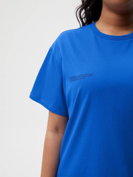 mujer camiseta algodón orgánico menta core Pangaia azul cobalto ropa TDTH182