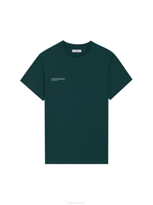 mujer camiseta algodón orgánico menta core Pangaia follaje verde ropa TDTH169