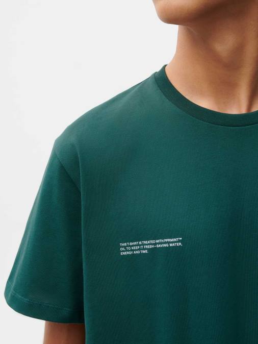 mujer camiseta algodón orgánico menta core Pangaia follaje verde ropa TDTH169