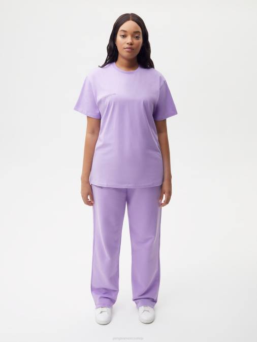 mujer camiseta algodón orgánico menta core Pangaia orquídea púrpura ropa TDTH168