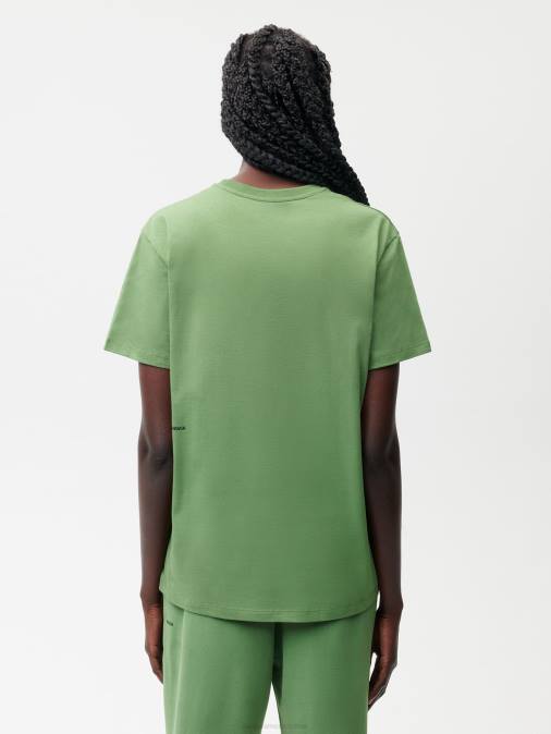 mujer camiseta - amplificador de avellana Pangaia tallo verde ropa TDTH152
