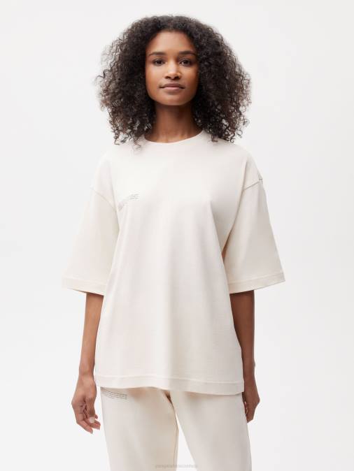 mujer camiseta boxy de algodón in conversion Pangaia algodón blanco ropa TDTH176