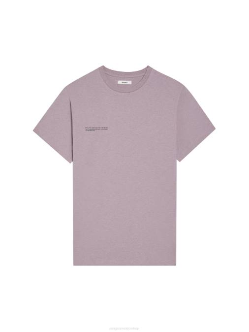 mujer camiseta con tinte alimentario Pangaia arándano azul ropa TDTH141