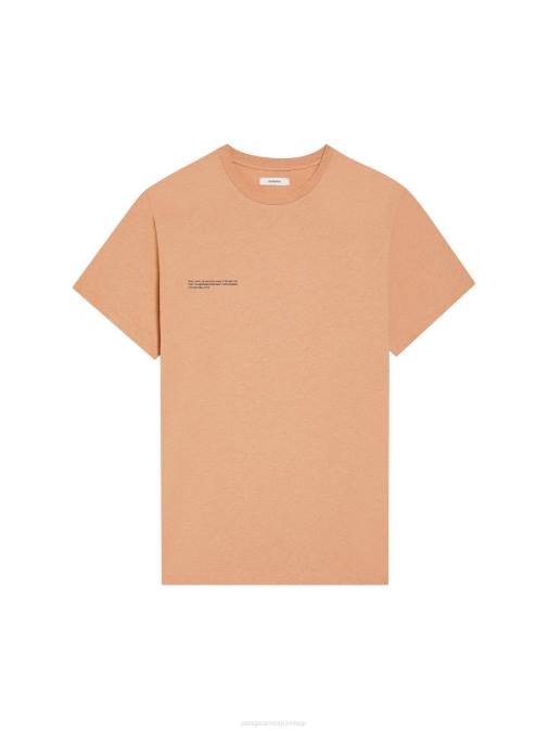 mujer camiseta con tinte alimentario Pangaia rooibos rojo ropa TDTH202