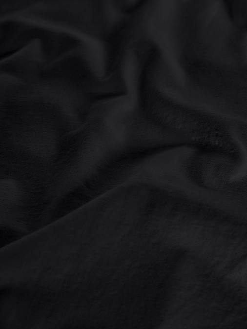 mujer camiseta de algodón orgánico con hombros descubiertos y núcleo de fibra c Pangaia negro ropa TDTH161