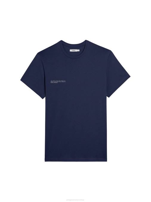 mujer camiseta de algodón orgánico con núcleo de fibra c Pangaia Azul marino ropa TDTH157
