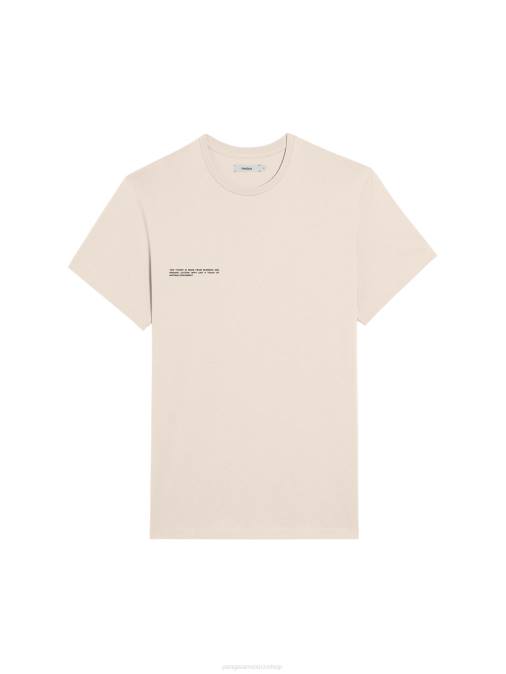 mujer camiseta de algodón orgánico con núcleo de fibra c Pangaia arena ropa TDTH150